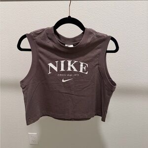Nike Women's Dark Brown Crop Top